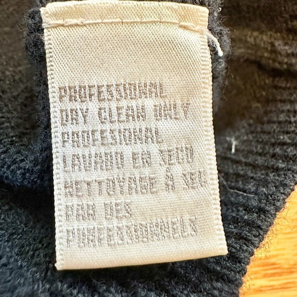 VTG 90s Black Jones New York BOHO beaded tree branch pullover wool sweater SZ XL - Picture 7 of 7